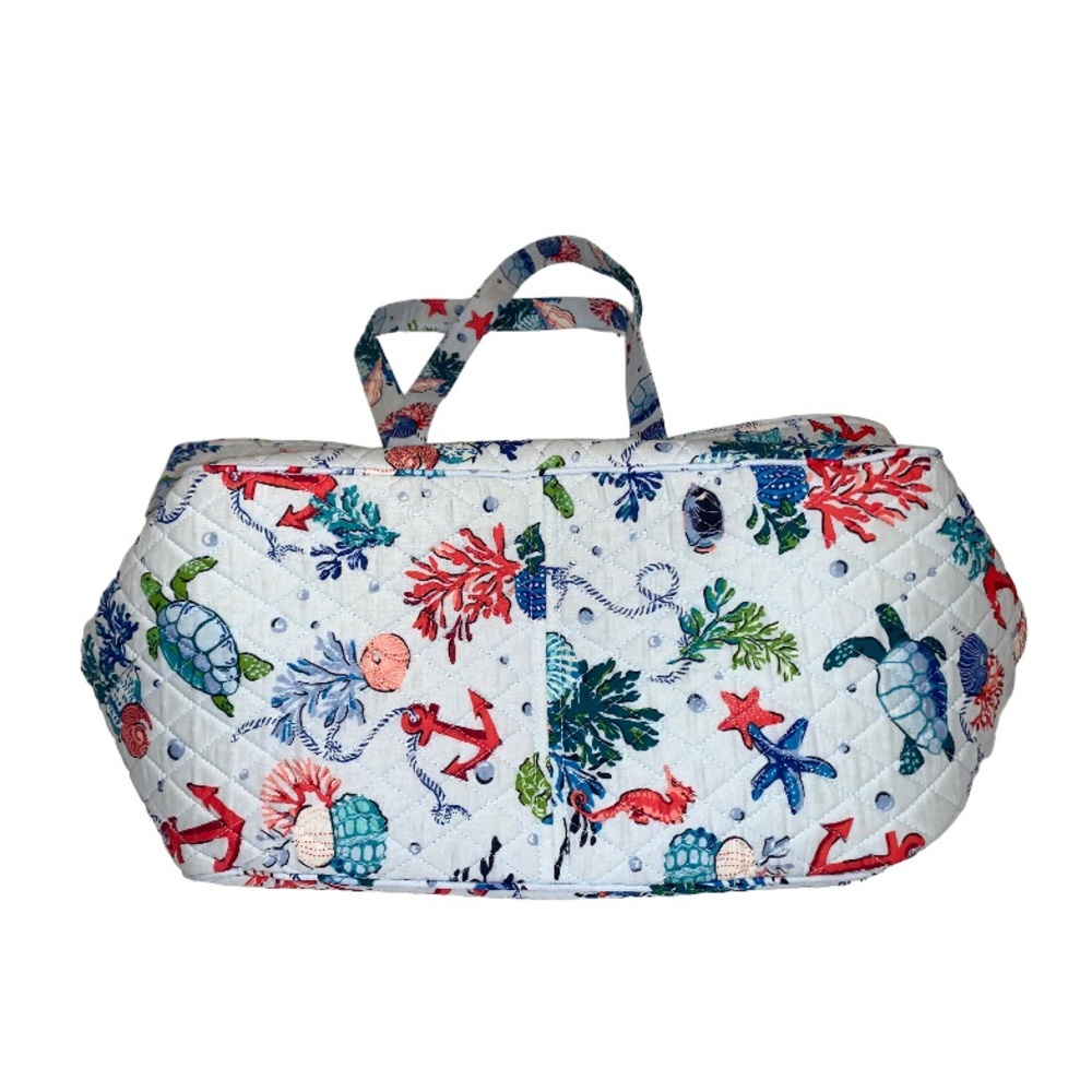 VERA BRADLEY sealife NAUTICAL beach theme Antilles tote bag - Picture 4 of 15